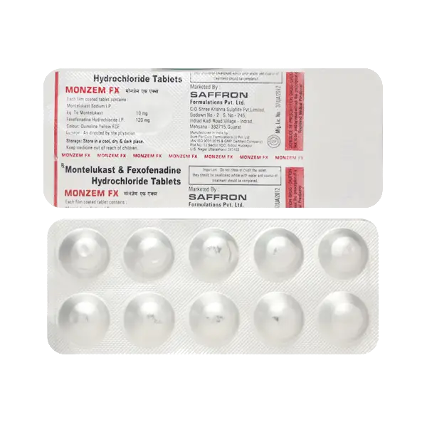 Monzem FX 10mg/120mg Tablet